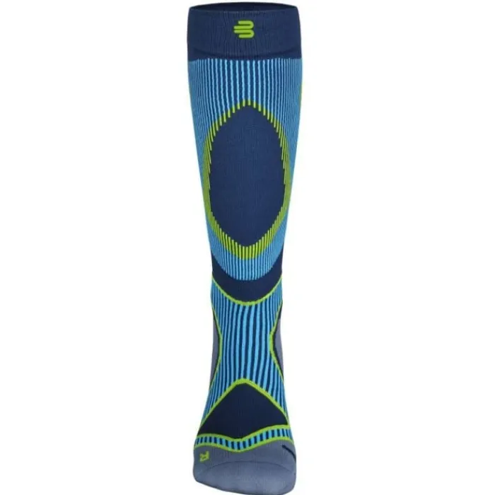 Bauerfeind Chaussettes|Chaussettes Running^Run Performance Compression Socks High Cut Bleu