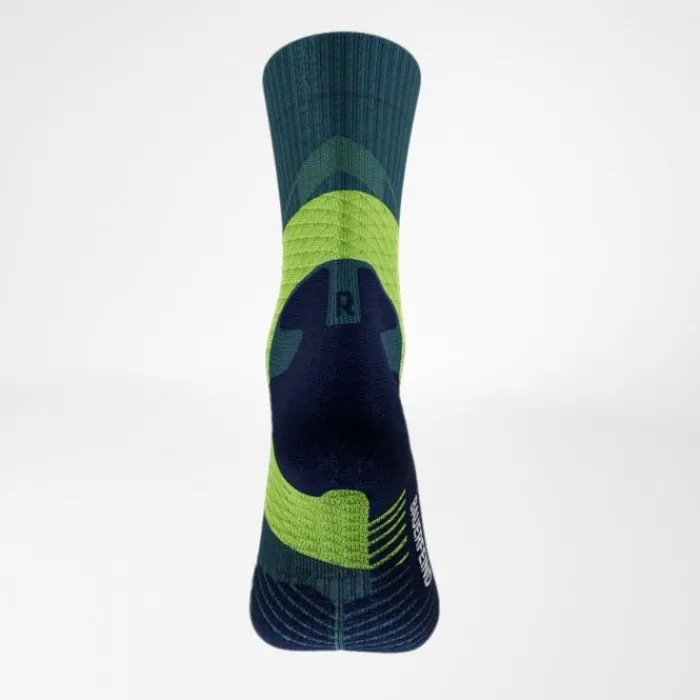 Bauerfeind Chaussettes Running|Chaussettes Running^Trail Run Compression Socks Mid Cut Vert