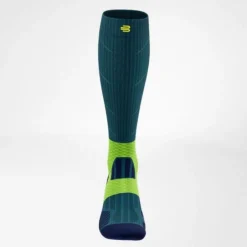 Bauerfeind Chaussettes|Chaussettes Running^Trail Run Compression Socks High Cut Bleu
