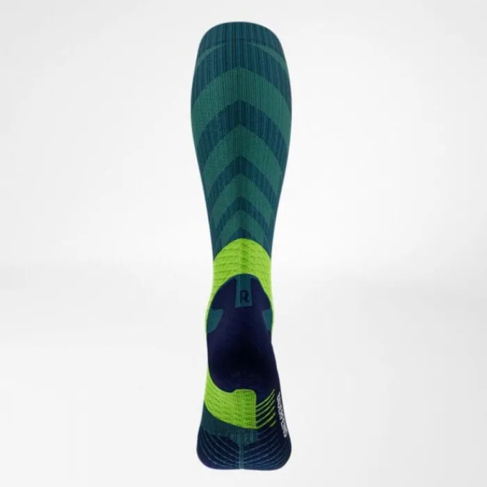 Bauerfeind Chaussettes|Chaussettes Running^Trail Run Compression Socks High Cut Bleu