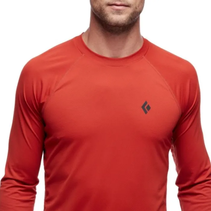 Black Diamond T-shirt Et Manches Longues Running^Alpenglow Long Sleeve Crew Rouge