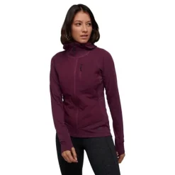 Black Diamond T-shirt Et Manches Longues Running^Coefficient LT Hybrid Hoody Rouge