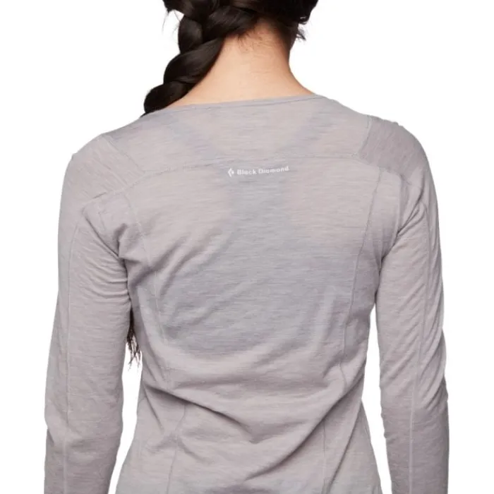 Black Diamond T-shirt Et Manches Longues Running^Long Sleeve Rhythm Tee Gris