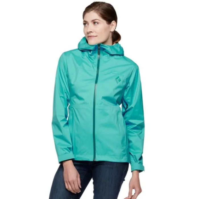 Black Diamond Veste Running^Stormline Stretch Rain Shell Vert