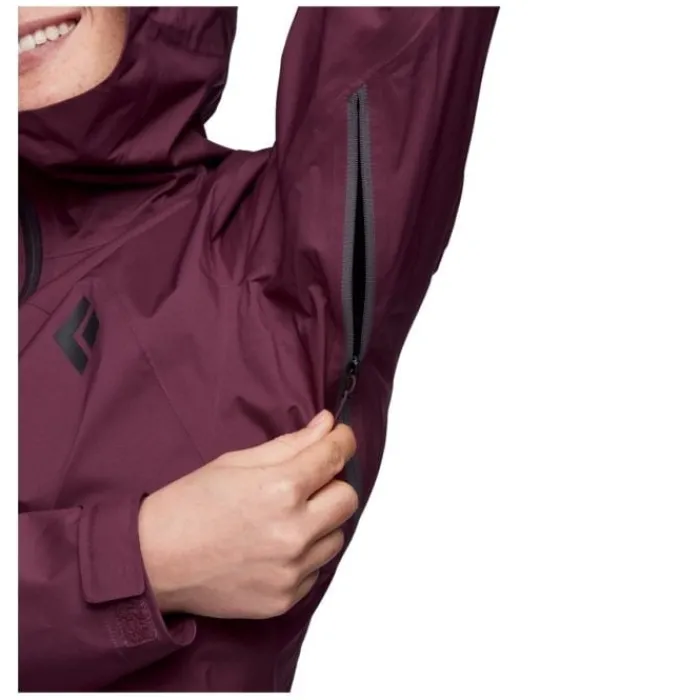 Black Diamond Veste Running^Stormline Stretch Rain Shell Rouge