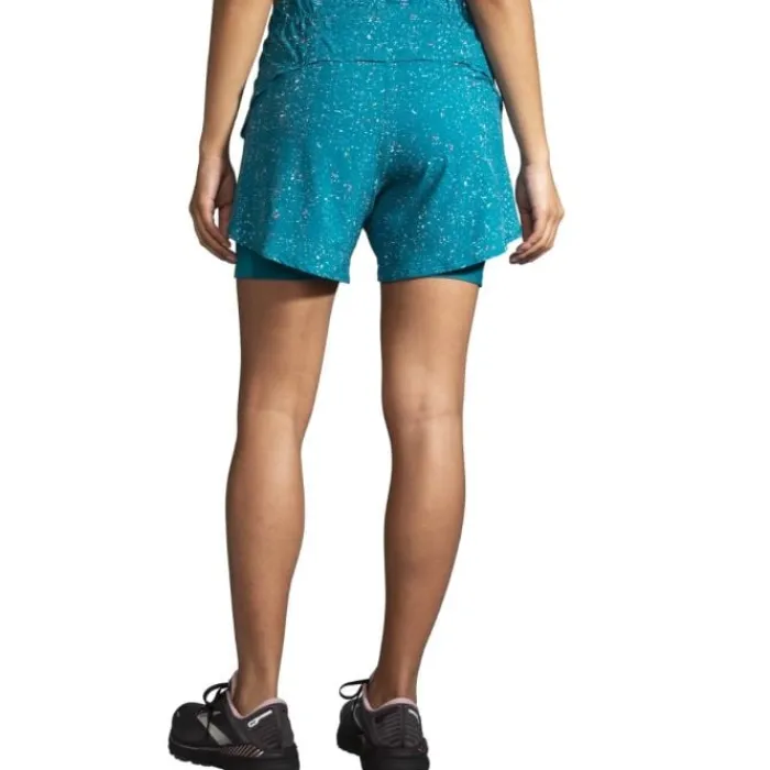 Brooks Short Running^Chaser 5" 2in1 Short Bleu