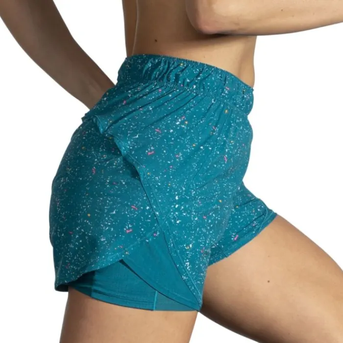 Brooks Short Running^Chaser 5" 2in1 Short Bleu