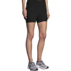 Brooks Short Running^Chaser 5" 2In1 Shorts Noir