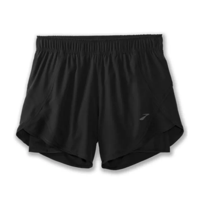 Brooks Short Running^Chaser 5" 2In1 Shorts Noir