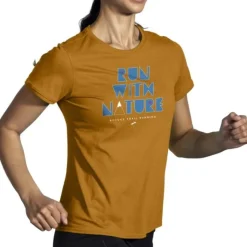 Brooks T-shirt Et Manches Longues Running^Distance Short Sleeve 2.0 Orange