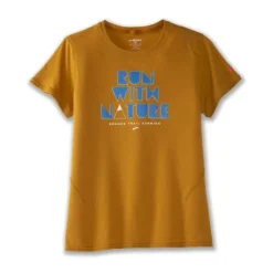 Brooks T-shirt Et Manches Longues Running^Distance Short Sleeve 2.0 Orange