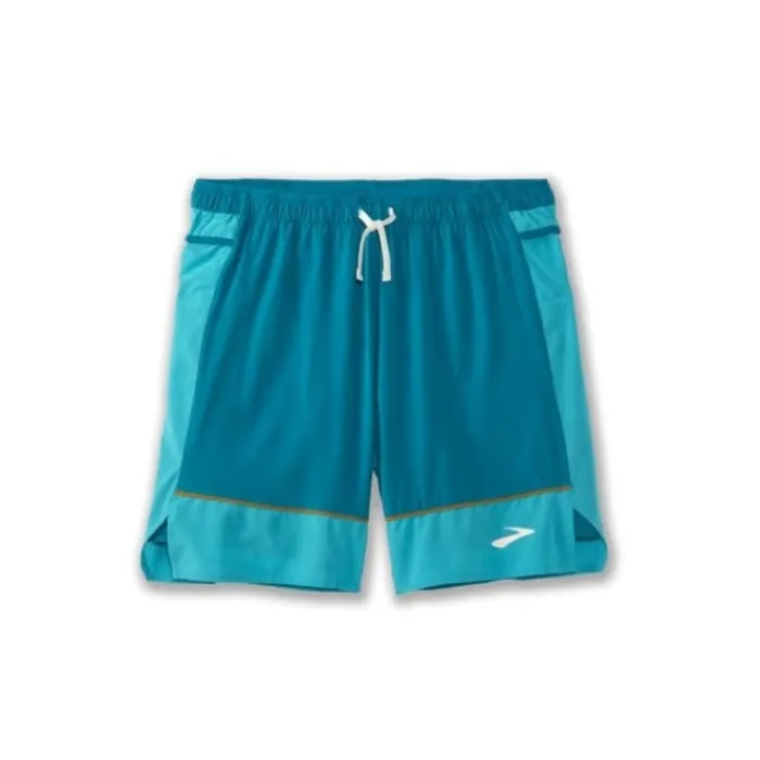 Brooks Short Running^High Point 7" 2-in-1 Short Bleu