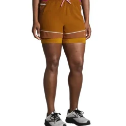 Brooks Short Running^High Point 3" 2-in-1 Short Marron