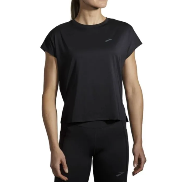 Brooks T-shirt Et Manches Longues Running^Sprint Free Short Sleeve Noir