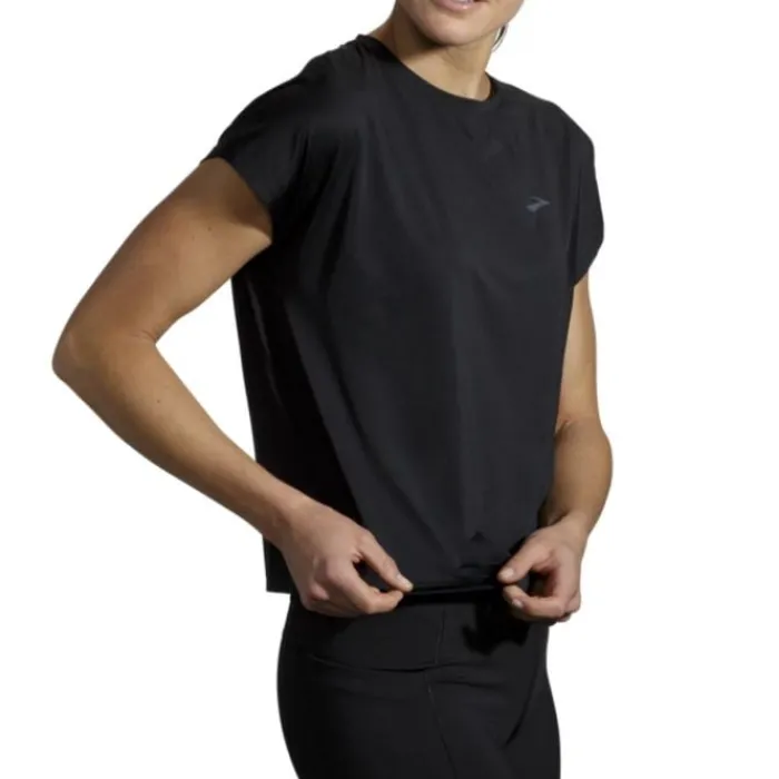 Brooks T-shirt Et Manches Longues Running^Sprint Free Short Sleeve Noir