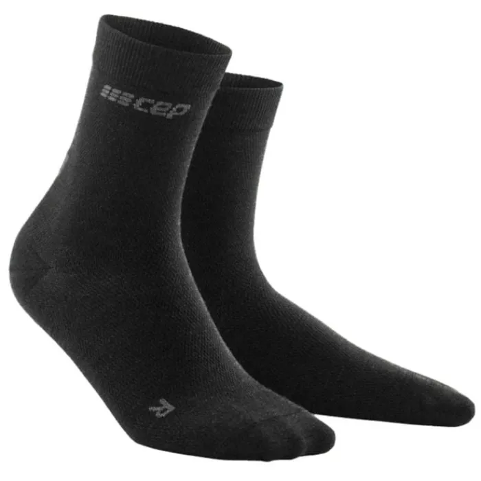 CEP Chaussettes|Chaussettes Running^Allday Recovery Compression Mid-Cut Socks Noir