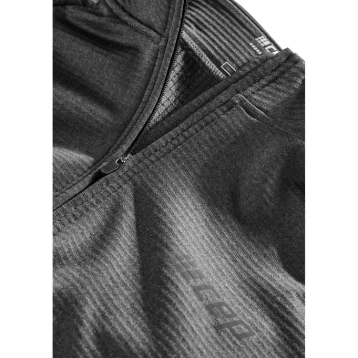 CEP T-shirt Et Manches Longues Running^Cold Weather Zip LS Shirt Noir