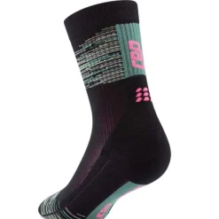 CEP Chaussettes|Chaussettes Running^Paris Vibes 80's Mid Cut Sock Noir