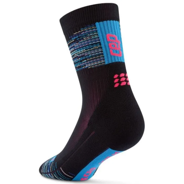CEP Chaussettes|Chaussettes Running^Paris Vibes 80's Mid Cut Sock Noir