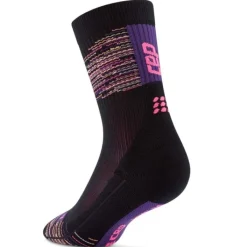 CEP Chaussettes|Chaussettes Running^Paris Vibes 80's Mid Cut Sock Noir