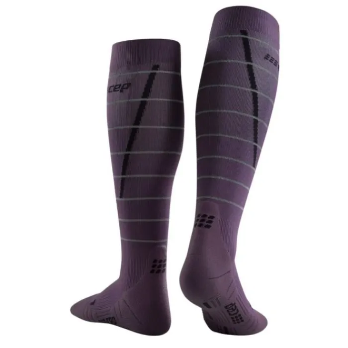 CEP Chaussettes|Chaussettes Running^Reflective Compression Socks Mauve