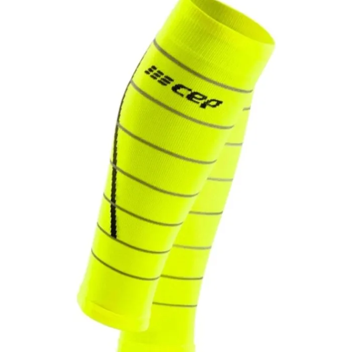 CEP Sleeves|Bonnets, Gants, Casquettes, Etc.^Reflective Compression Calf Sleeves Jaune