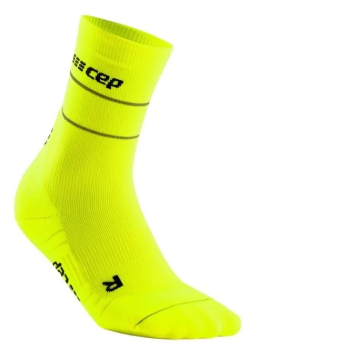 CEP Chaussettes|Chaussettes Running^Reflective Mid-Cut Socks Jaune