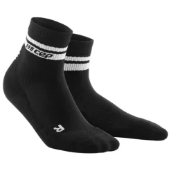 CEP Chaussettes|Chaussettes Running^80's Compression Mid Cut Sock Noir