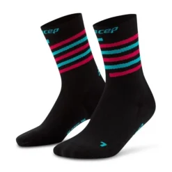 CEP Chaussettes|Chaussettes Running^The Run Limited 2024 Mid Cut Sock Noir