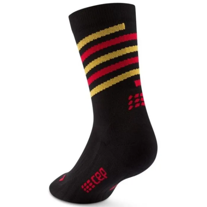 CEP Chaussettes|Chaussettes Running^The Run Limited 2024 Mid Cut Sock Noir