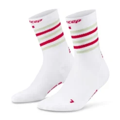 CEP Chaussettes|Chaussettes Running^The Run Limited 2024 Mid Cut Sock Blanc