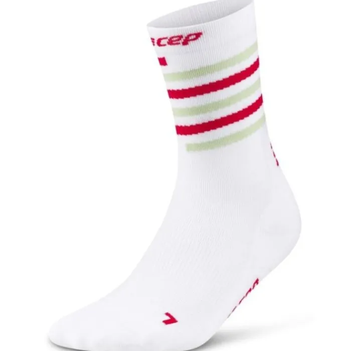 CEP Chaussettes|Chaussettes Running^The Run Limited 2024 Mid Cut Sock Blanc