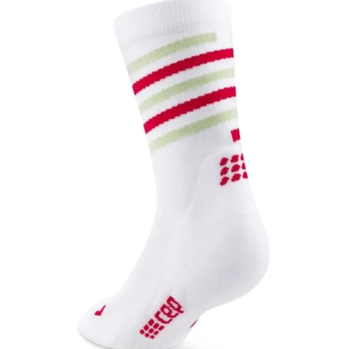 CEP Chaussettes|Chaussettes Running^The Run Limited 2024 Mid Cut Sock Blanc