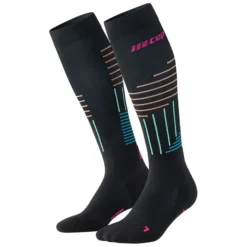 CEP Chaussettes|Chaussettes Running^The Run Limited Compression Noir