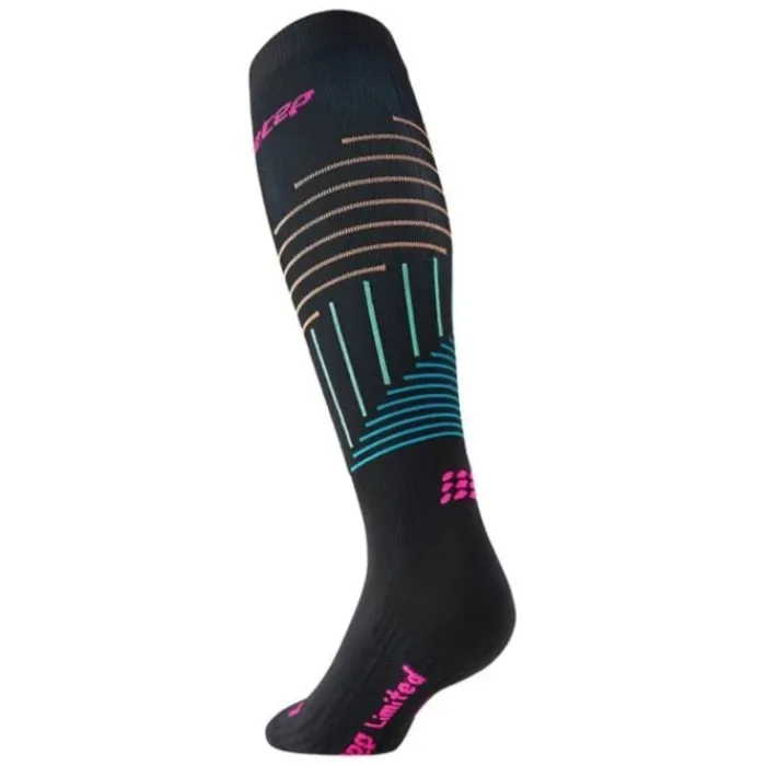 CEP Chaussettes|Chaussettes Running^The Run Limited Compression Noir