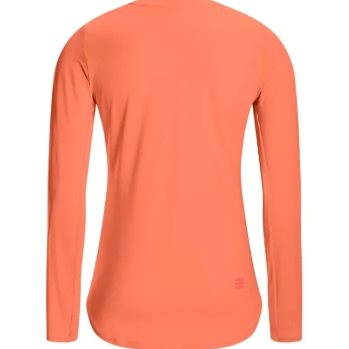 CEP T-shirt Et Manches Longues Running^The Run Shirt Round Neck Long Sleeve Orange