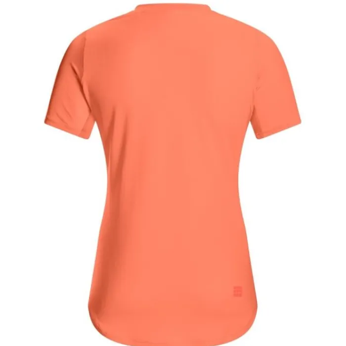 CEP T-shirt Et Manches Longues Running^The Run Shirt Round Neck Short Sleeve Orange
