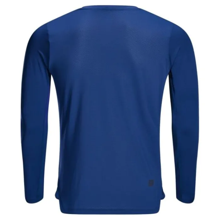 CEP T-shirt Et Manches Longues Running^The Run Shirt Round Neck Long Sleeve Bleu