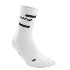 CEP Chaussettes|Chaussettes Running^The Run Socks Mid Cut V4 Blanc