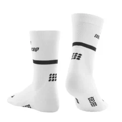 CEP Chaussettes|Chaussettes Running^The Run Socks Mid Cut V4 Blanc