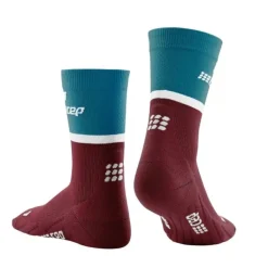 CEP Chaussettes|Chaussettes Running^The Run Socks Mid Cut V4 Rouge