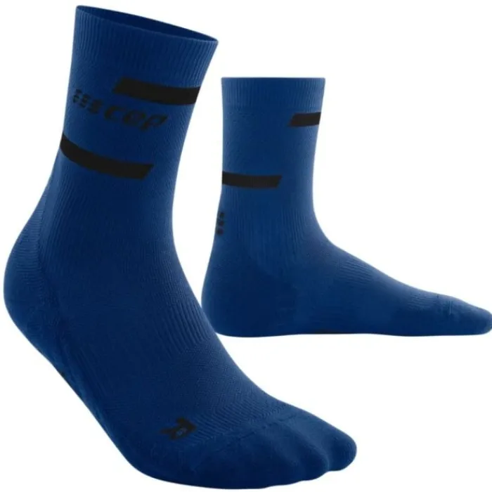 CEP Chaussettes|Chaussettes Running^The Run Socks Mid Cut V4 Bleu