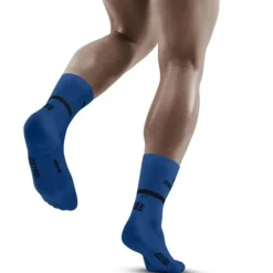CEP Chaussettes|Chaussettes Running^The Run Socks Mid Cut V4 Bleu