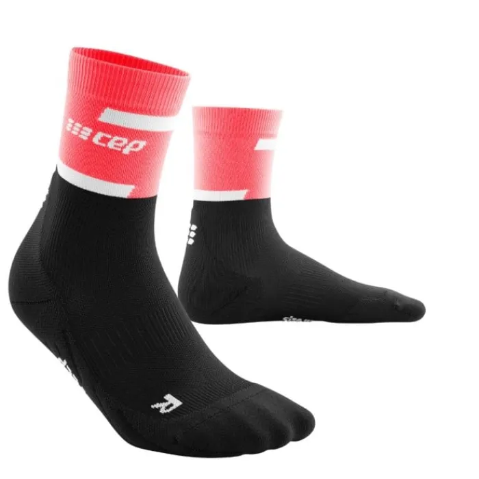 CEP Chaussettes|Chaussettes Running^The Run Socks Mid Cut V4 Noir