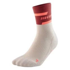 CEP Chaussettes|Chaussettes Running^The Run Socks Mid Cut V4 Rouge