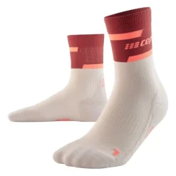 CEP Chaussettes|Chaussettes Running^The Run Socks Mid Cut V4 Rouge