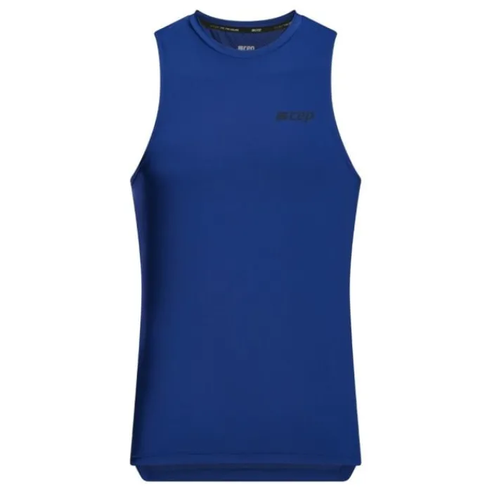 CEP T-shirt Et Manches Longues Running^The Run Tank Top Round Neck Bleu