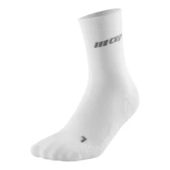 CEP Chaussettes|Chaussettes Running^Ultralight Compression Mid Cut Socks Blanc