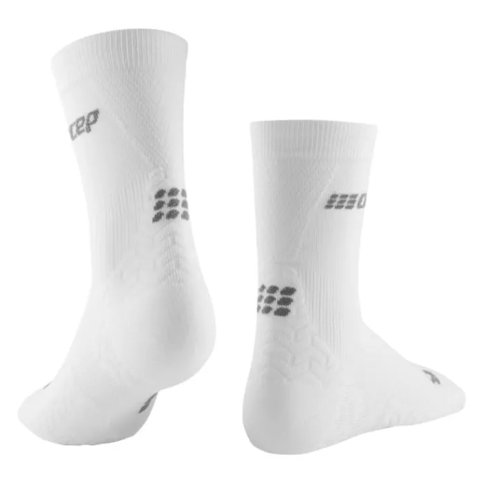 CEP Chaussettes|Chaussettes Running^Ultralight Compression Mid Cut Socks Blanc