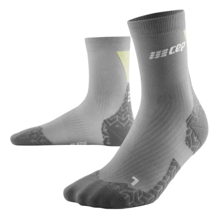 CEP Chaussettes|Chaussettes Running^Ultralight Compression Mid Cut Socks Gris